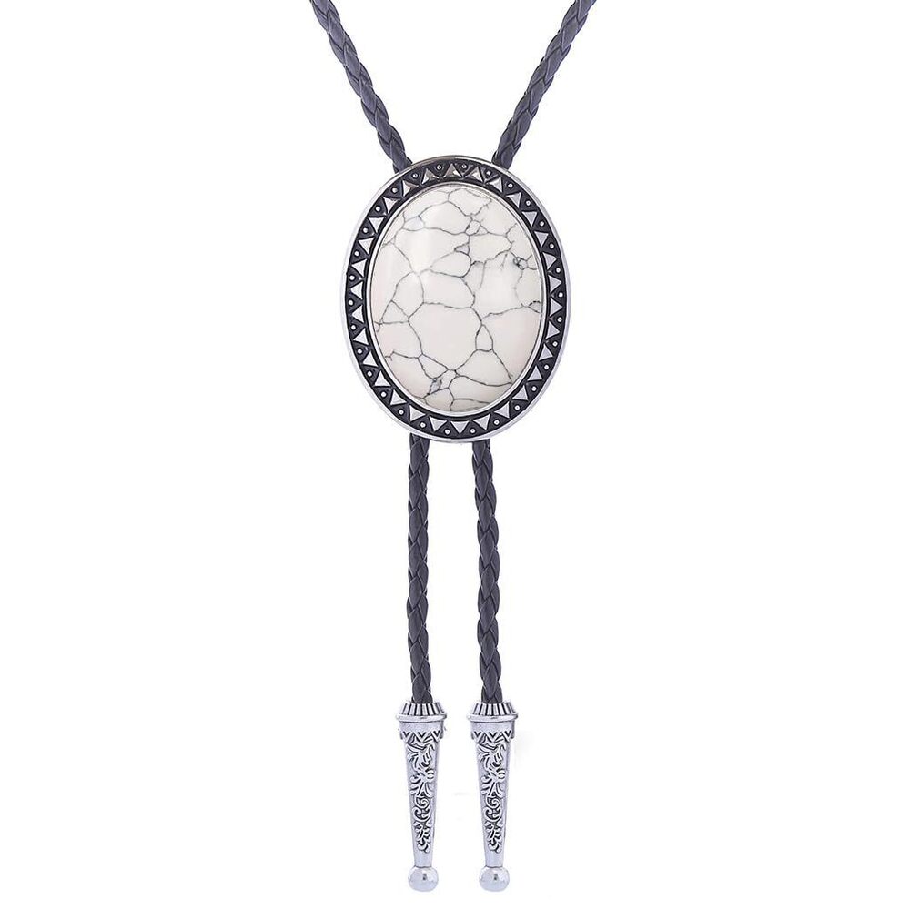 7717 Native American Bolo Tie Costume Bolo Tie Natural Stone Bolo Ties